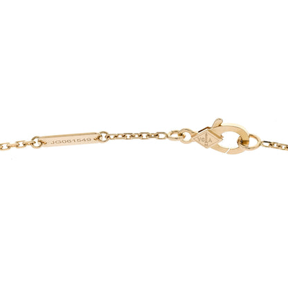 Van Cleef & Arpels 18K Yellow Gold Guilloche Vintage Alhambra Pendant Necklace 4 of 6