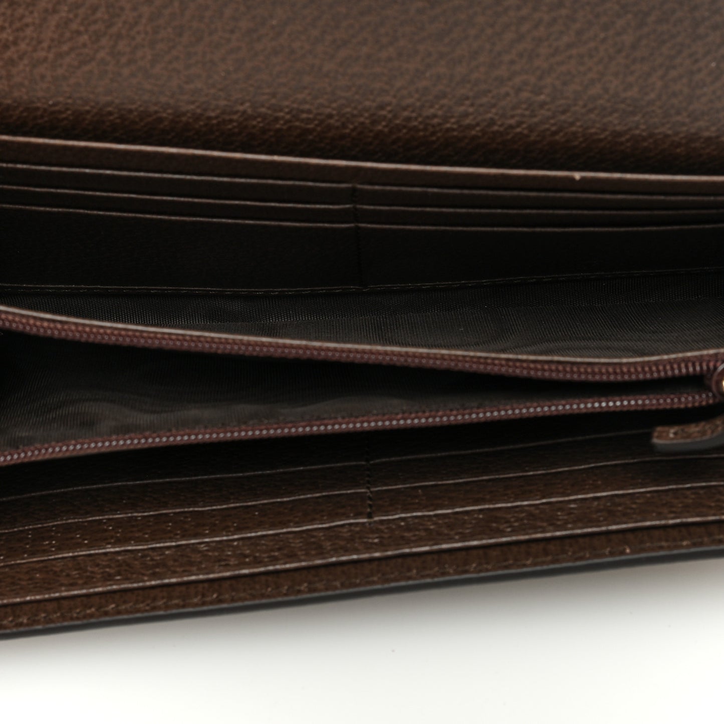 GG Supreme Monogram Web Ophidia Continental Wallet Brown