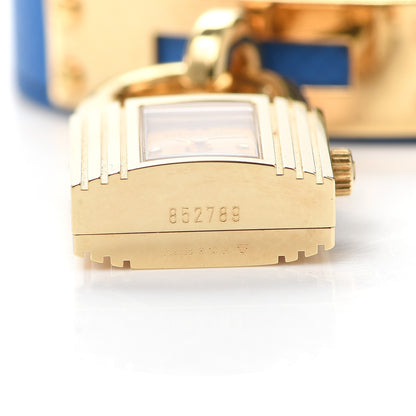 Hermes Stainless Steel Courchevel 20mm Kelly Cadena Quartz Watch Bleu France 4 of 5