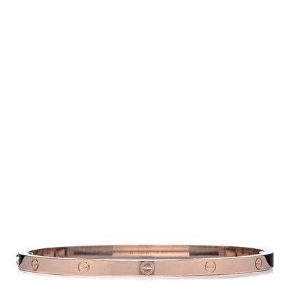 Cartier 18K Pink Gold Small LOVE Bracelet 17 3 of 6
