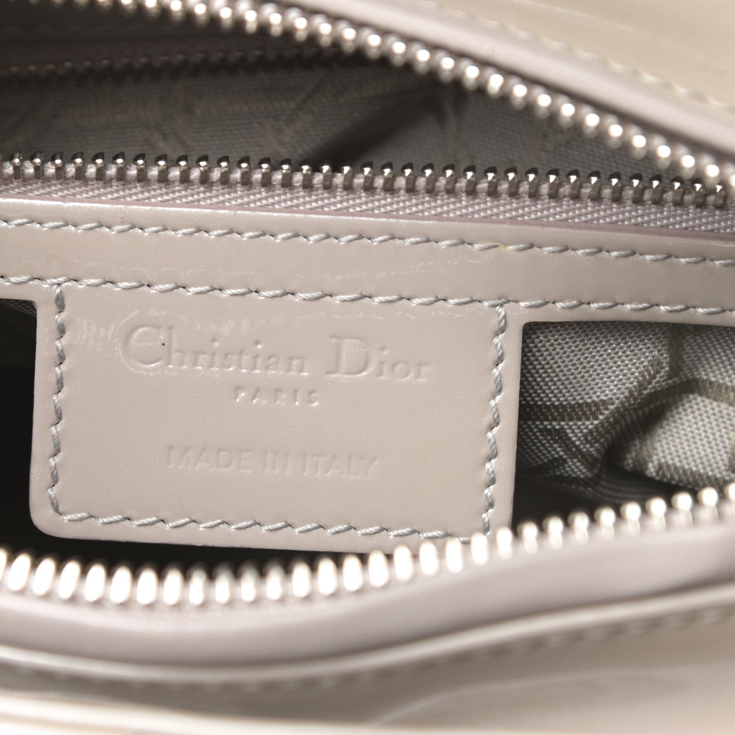 Christian Dior Patent Cannage Medium Lady Dior Grey 6 of 10