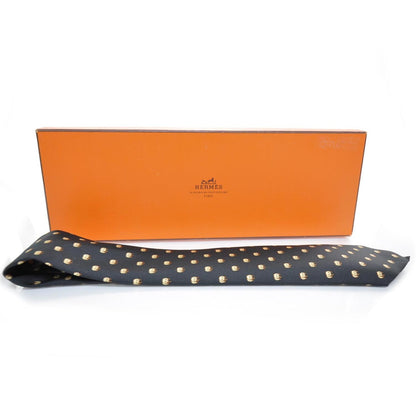 Hermes Silk Twill Panda Neck Tie 5 of 5