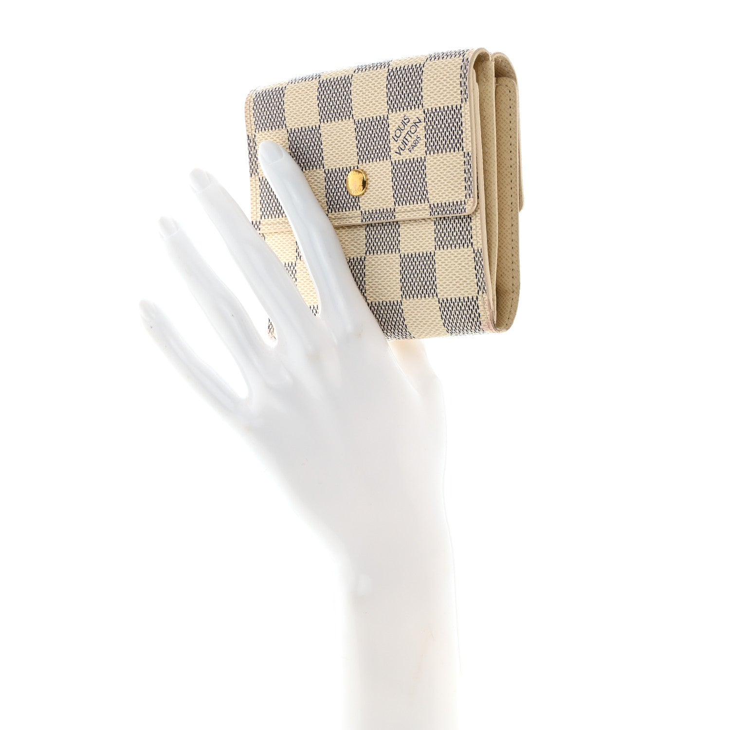 Louis Vuitton Damier Azur Elise Wallet 2 of 11