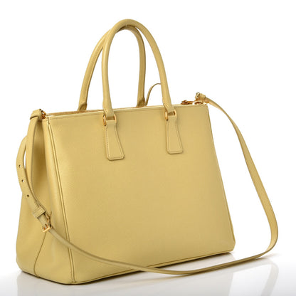 Prada Saffiano Large Galleria Double Zip Tote Polline 4 of 11