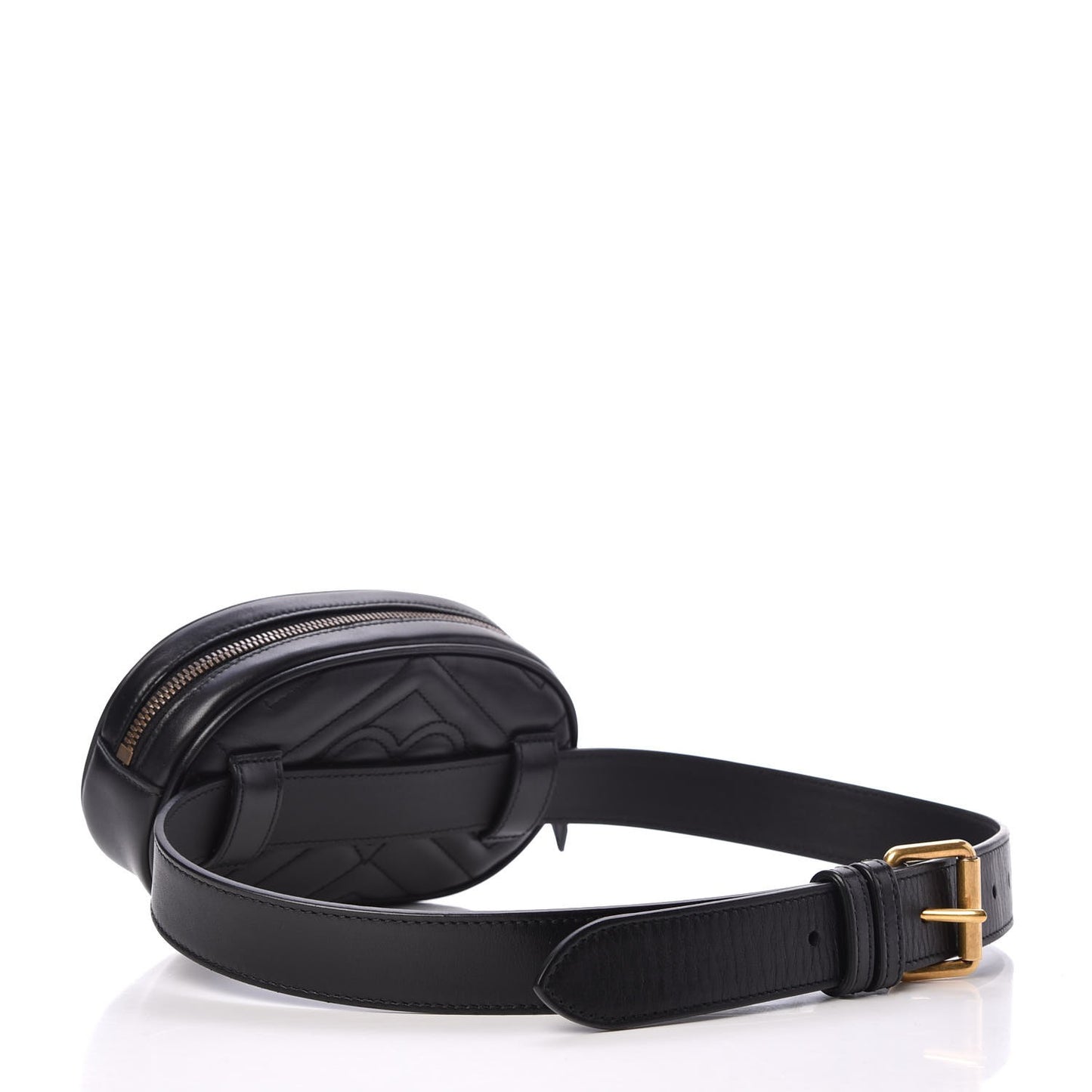 Calfskin Matelasse GG Marmont Belt Bag 75 30 Black