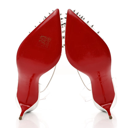 Christian Louboutin PVC Specchio Spikoo 70 Pumps 35 Light Gold 5 of 10