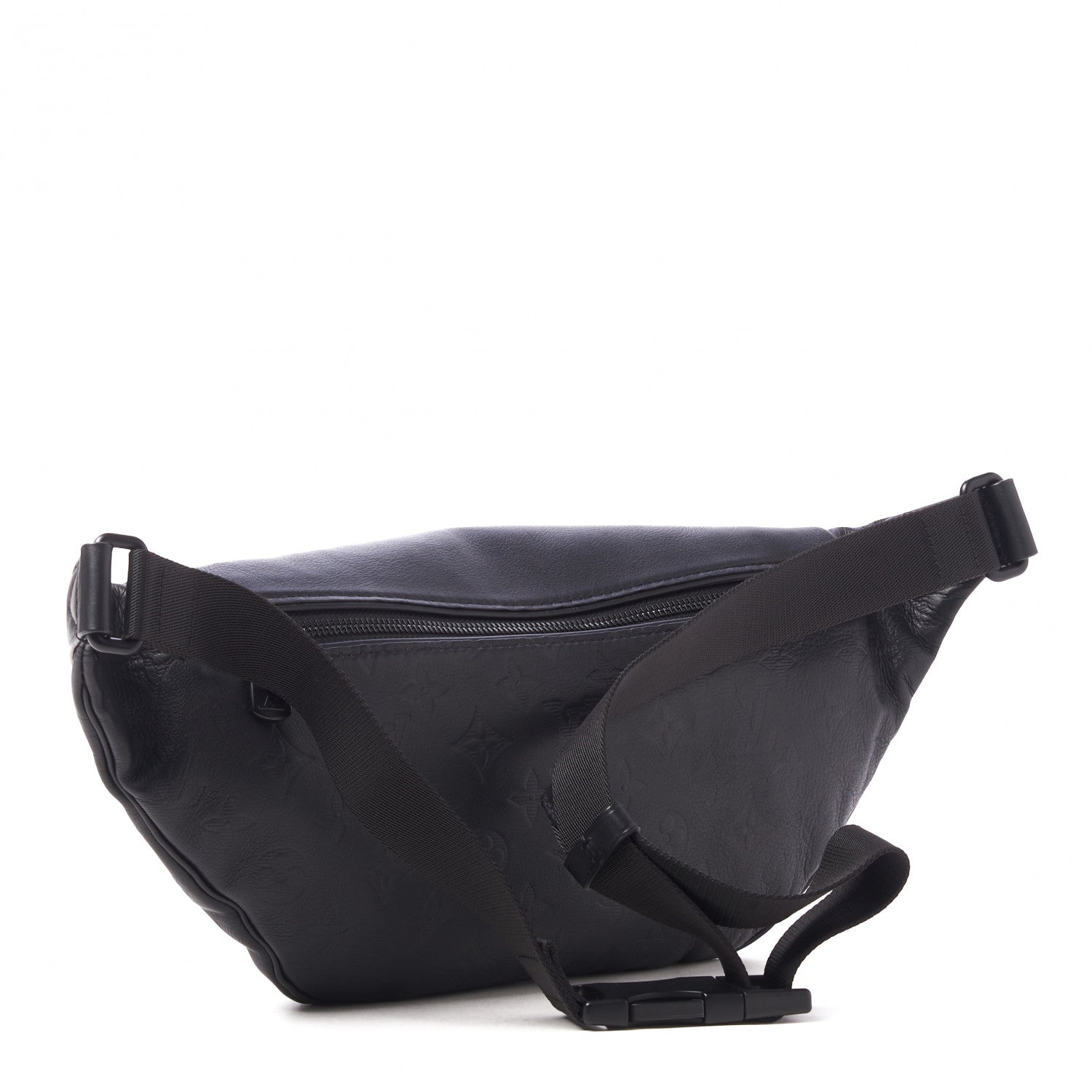 Louis Vuitton Calfskin Monogram Shadow Discovery Bumbag Black 3 of 8