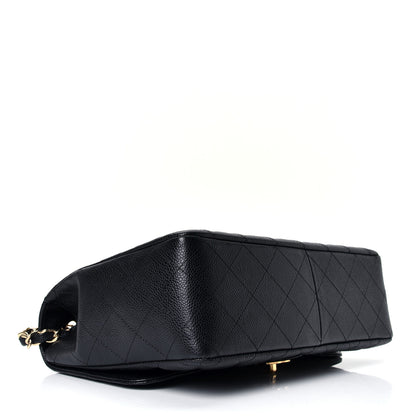 Chanel Caviar Quilted Jumbo Single Flap Black 3 of 4