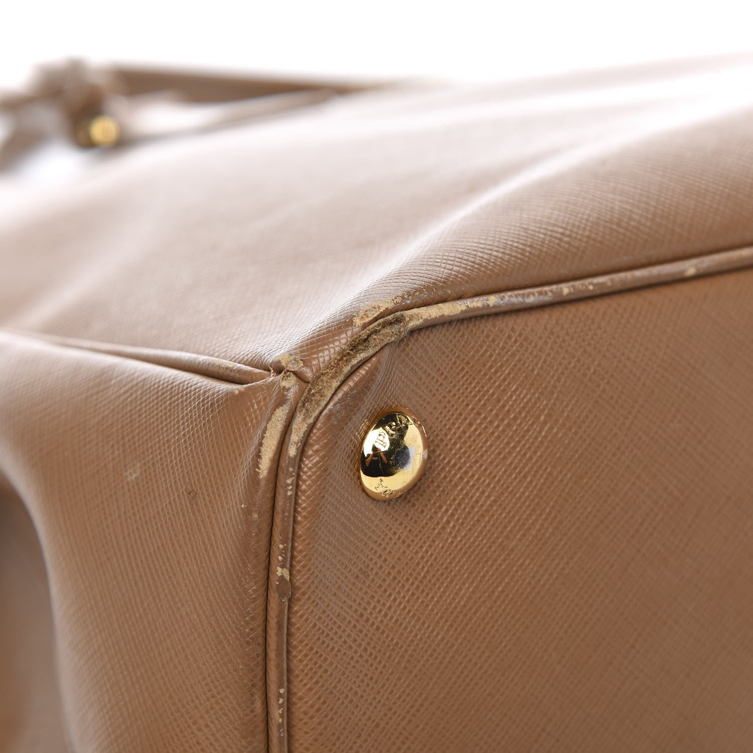 Prada Saffiano Large Galleria Double Zip Tote Caramel 15 of 20