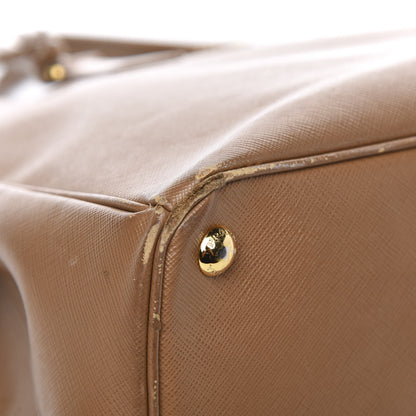 Prada Saffiano Large Galleria Double Zip Tote Caramel 15 of 20
