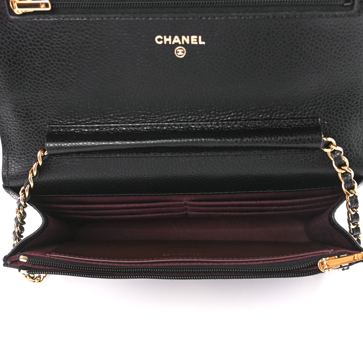 Chanel Caviar Quilted Wallet on Chain WOC Black 5 of 12