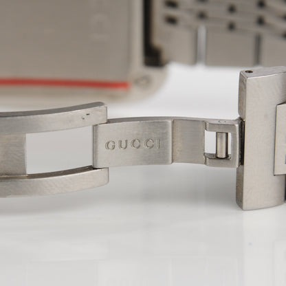 Gucci Stainless Steel 40mm G Coupe Square Quartz Watch Brown 5 of 7