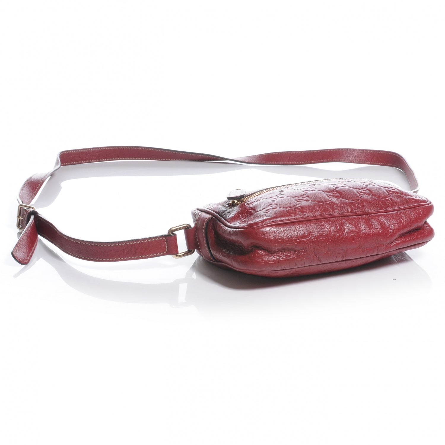 Gucci Guccissima Small Shoulder Bag Cherry 4 of 8