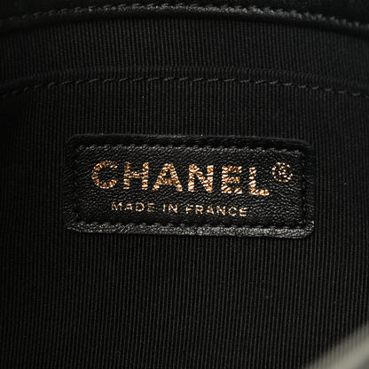 Chanel Lambskin Quilted Crush on Chains Hobo Black 7 of 10