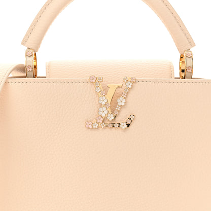 Louis Vuitton Taurillon Bloom Capucines BB Powder Beige 8 of 14