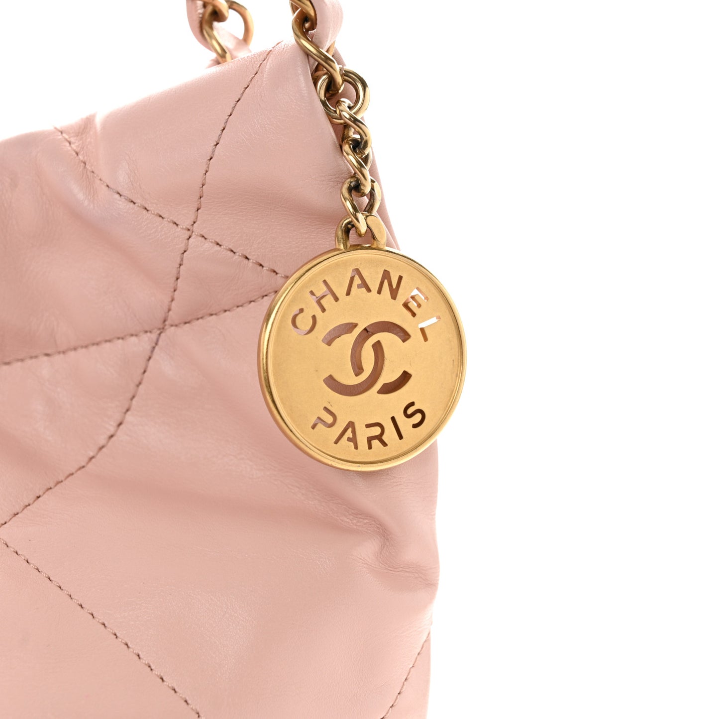 Calfskin Quilted Small Chanel 22 Pink