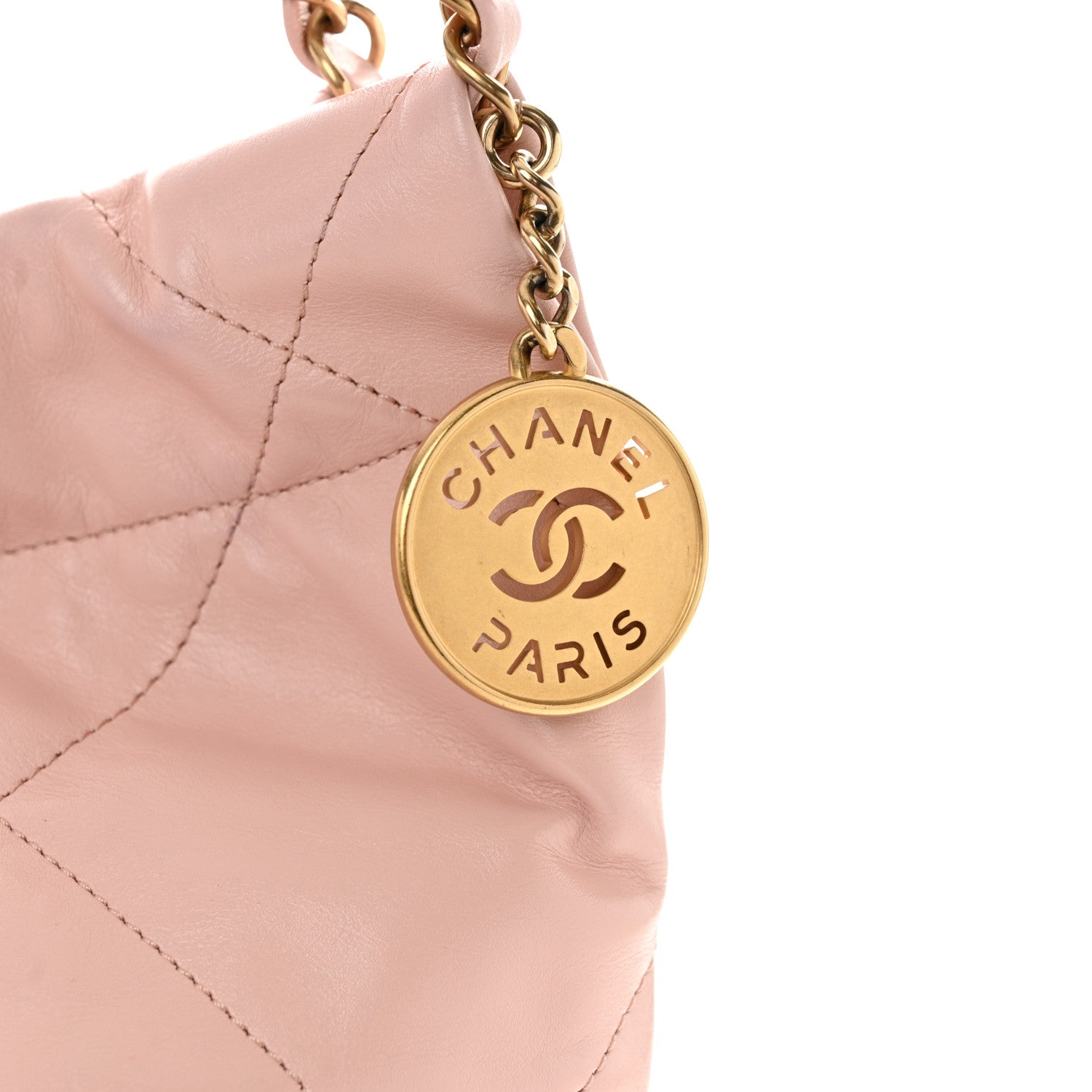 Chanel Calfskin Quilted Small Chanel 22 Pink 9 of 12
