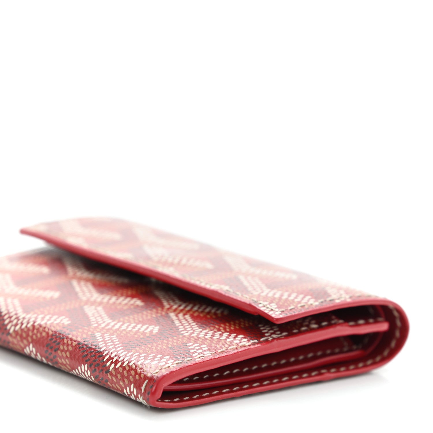 Goyard Goyardine Marigny Coin Purse Wallet Red 8 of 8