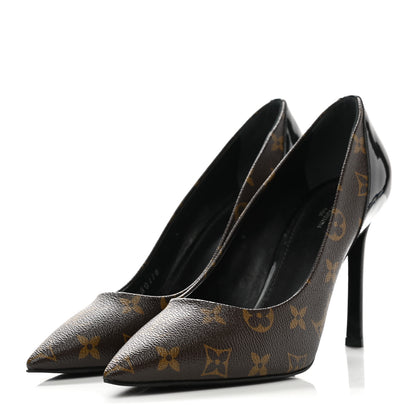 Louis Vuitton Monogram Cherie Pumps 40 Black 3 of 8