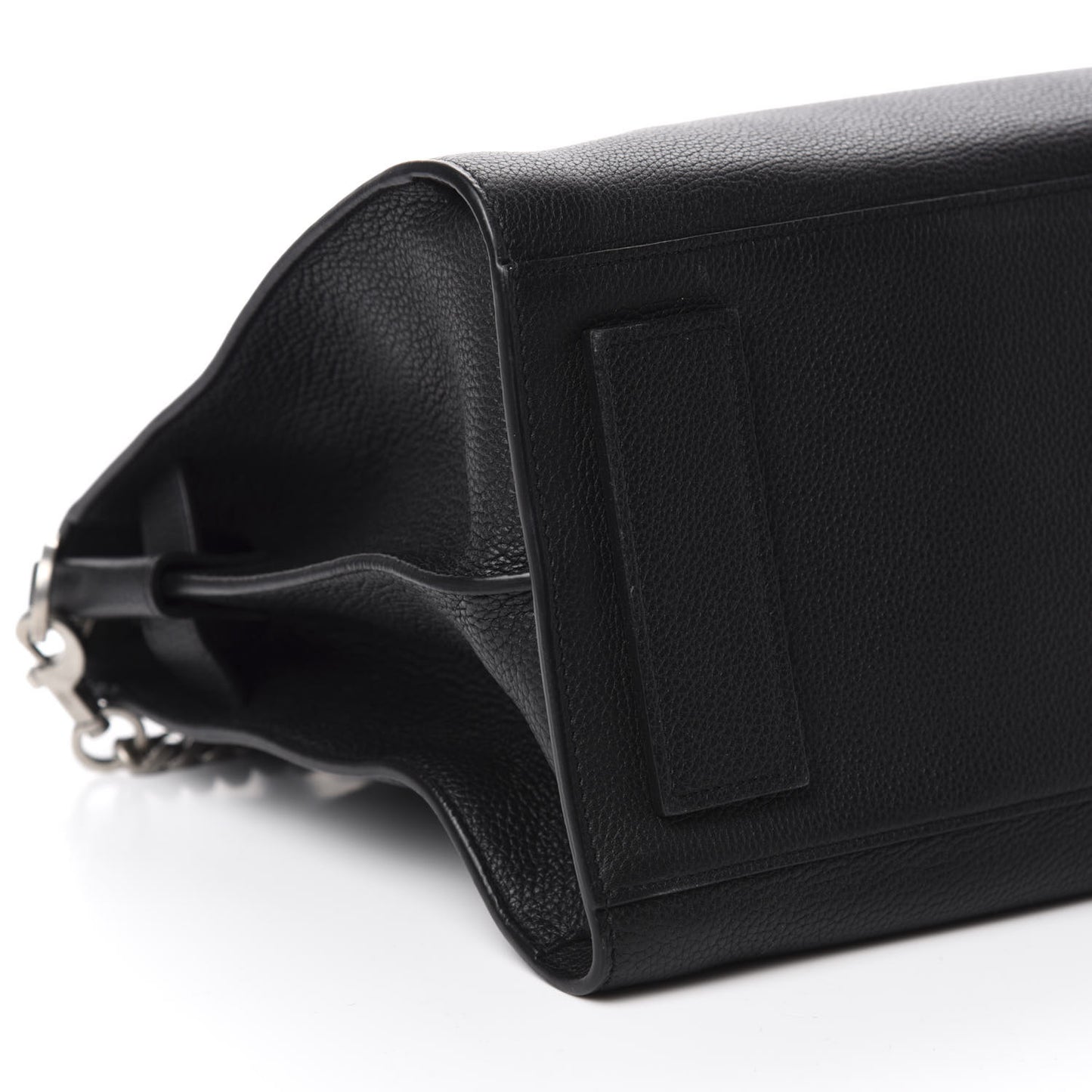 Grained Calfskin Small Supple Sac De Jour Duffle Black