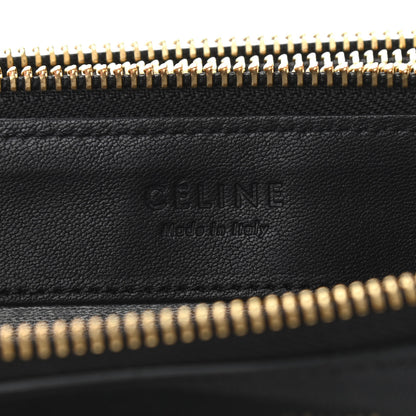 Celine Lambskin Large Trio Crossbody Bag Black 8 of 9