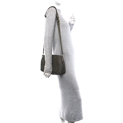 Louis Vuitton Grained Calfskin Aerogram City Keepall Gris 2 of 9