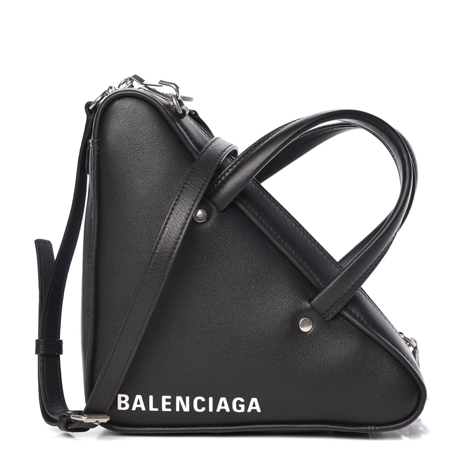 Balenciaga Calfskin XS Triangle Duffle Black 1 of 10