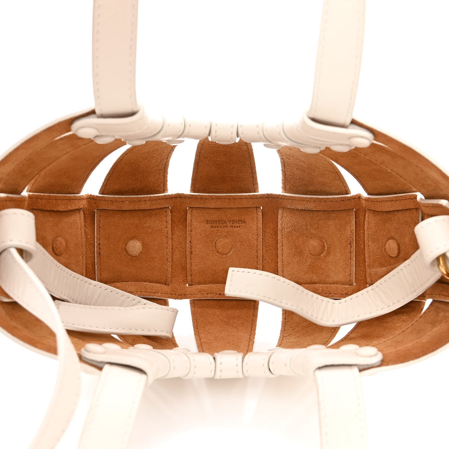 French Calfskin Small Shell White Frost