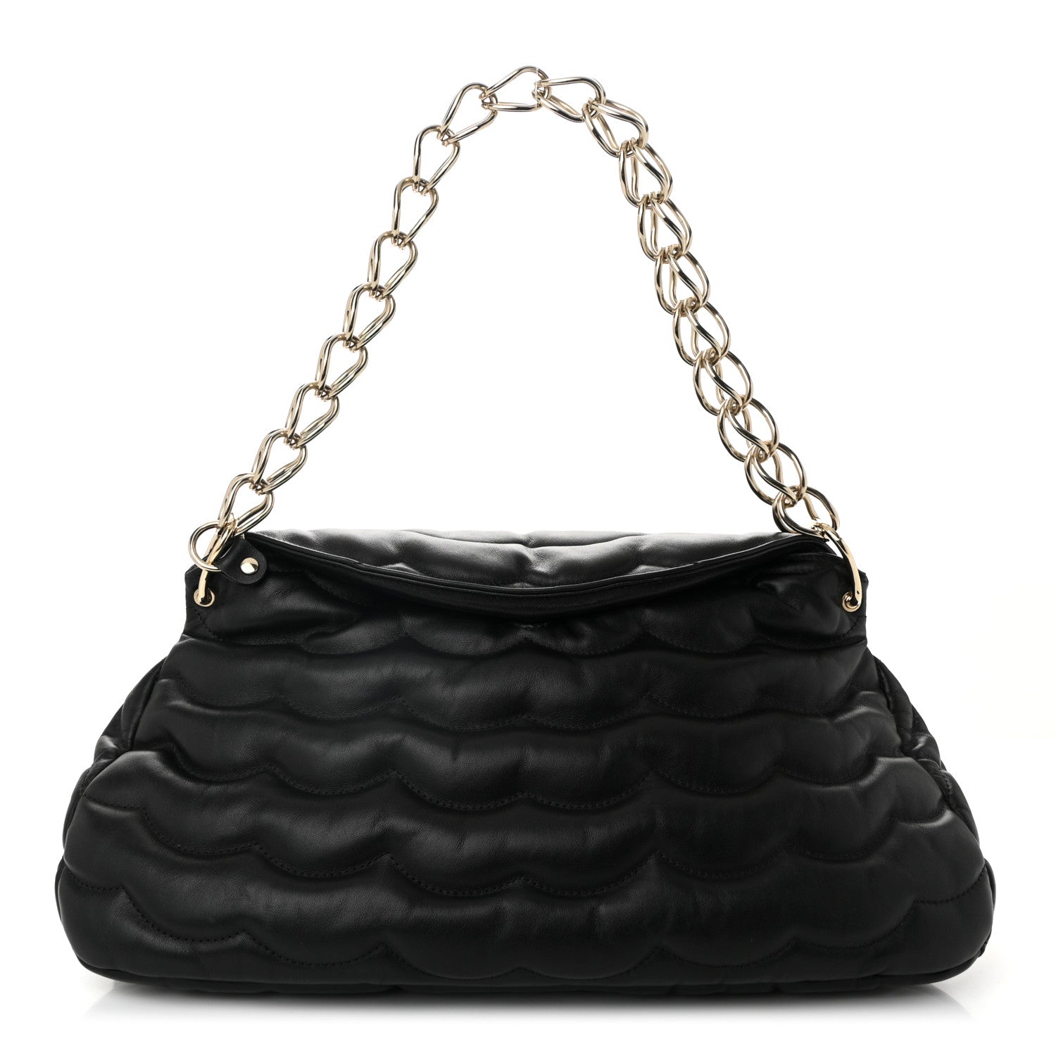Chloe Quilted Calfskin Juana Shoulder Bag Black 1 of 10