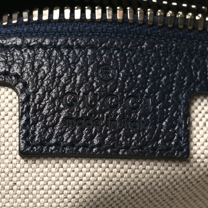 Gucci GG Supreme Monogram Textured Dollar Calfskin Web Small Ophidia Messenger Bag Beige Blue 6 of 12