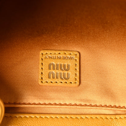 Miu Miu Soft Calfskin Medium Backpack Whiskey 6 of 9