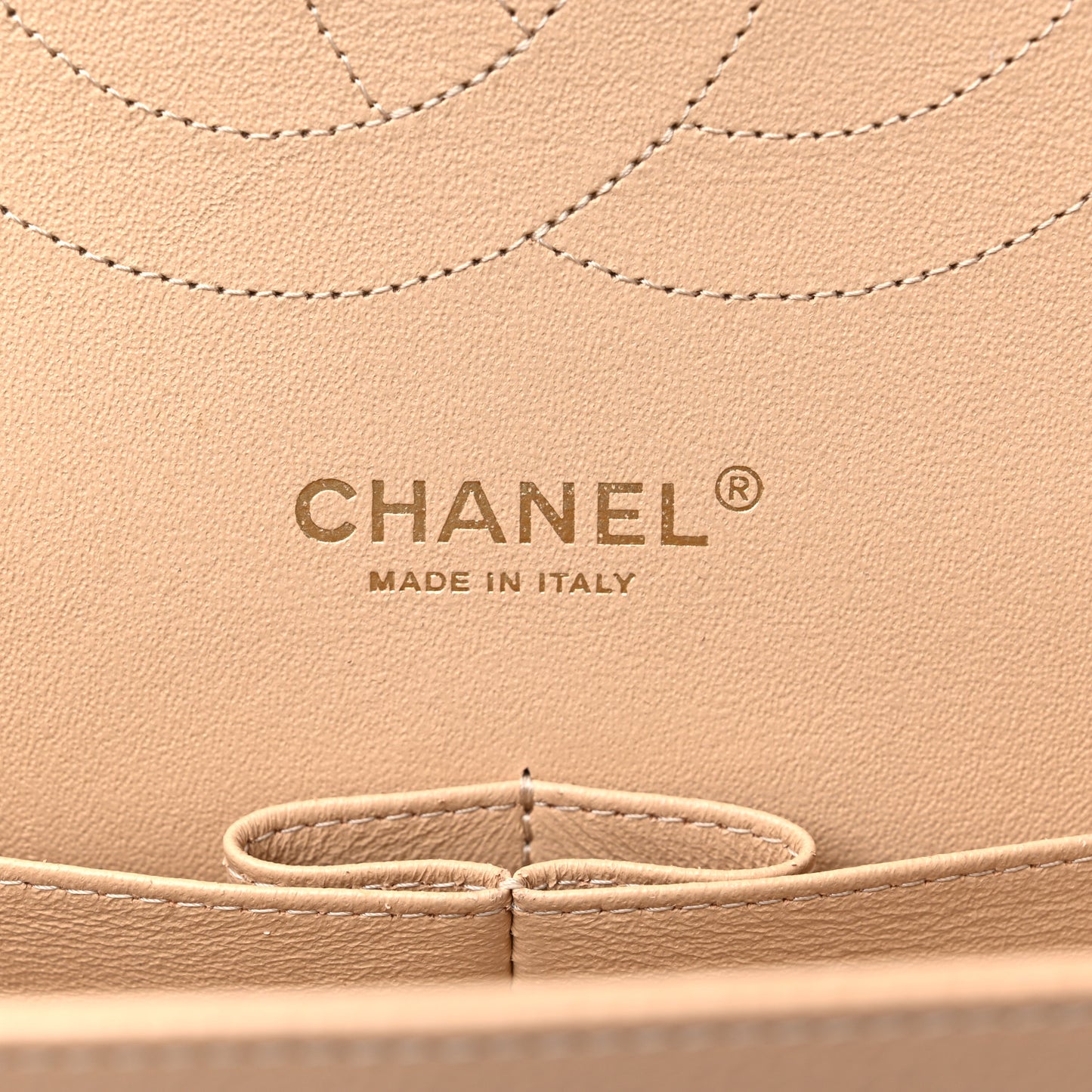Caviar Quilted Jumbo Double Flap Beige Clair