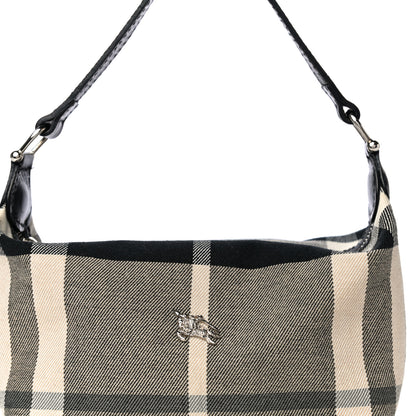 Burberry Canvas Mega Check Pochette Grey Black 6 of 12