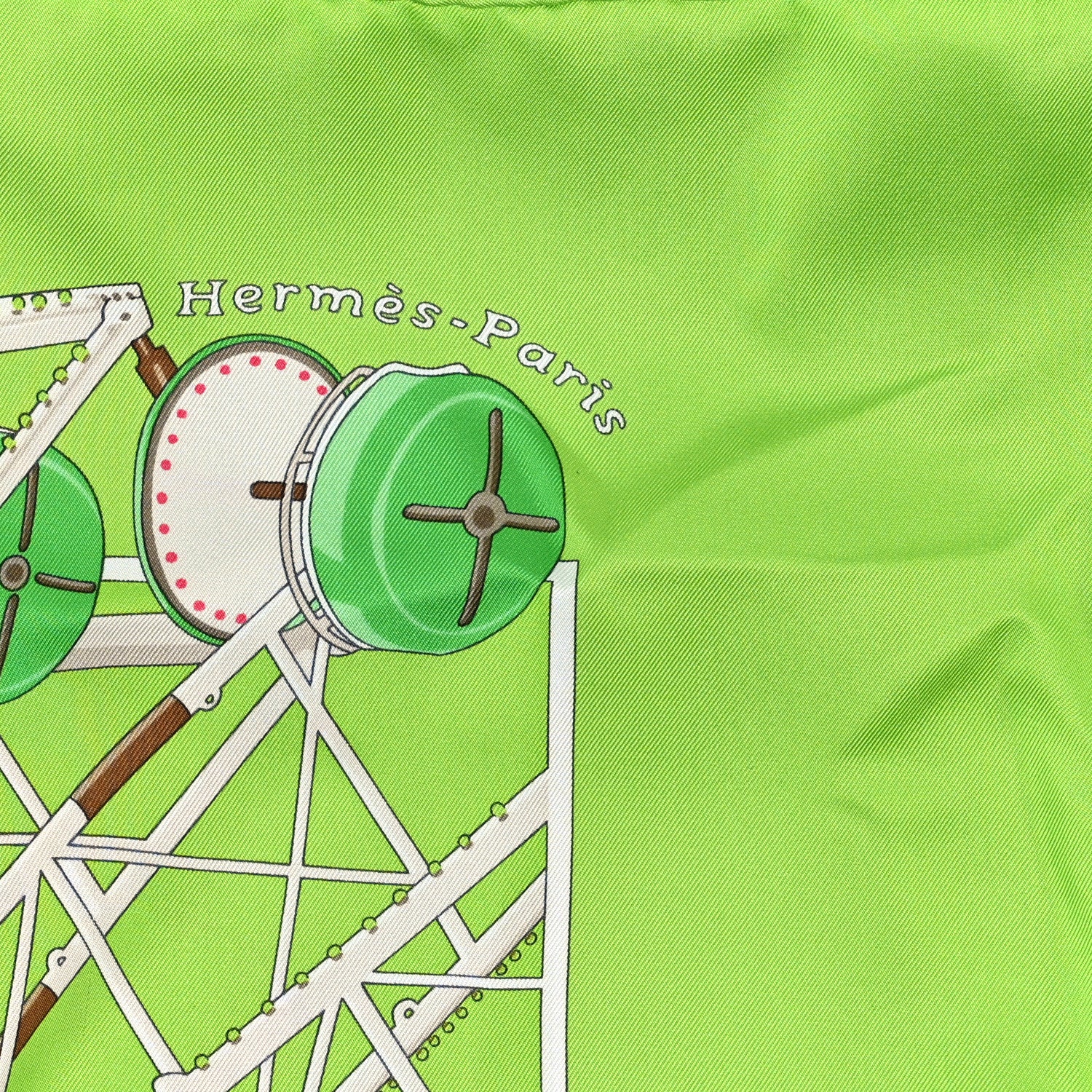 Hermes Silk Grande Roue Scarf 90 2 of 3
