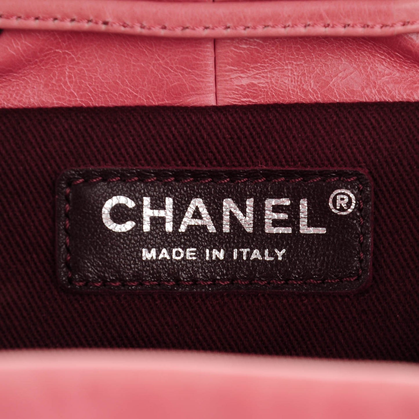 Glazed Calfskin Shearling Quilted Small Mountain Backpack Pink
