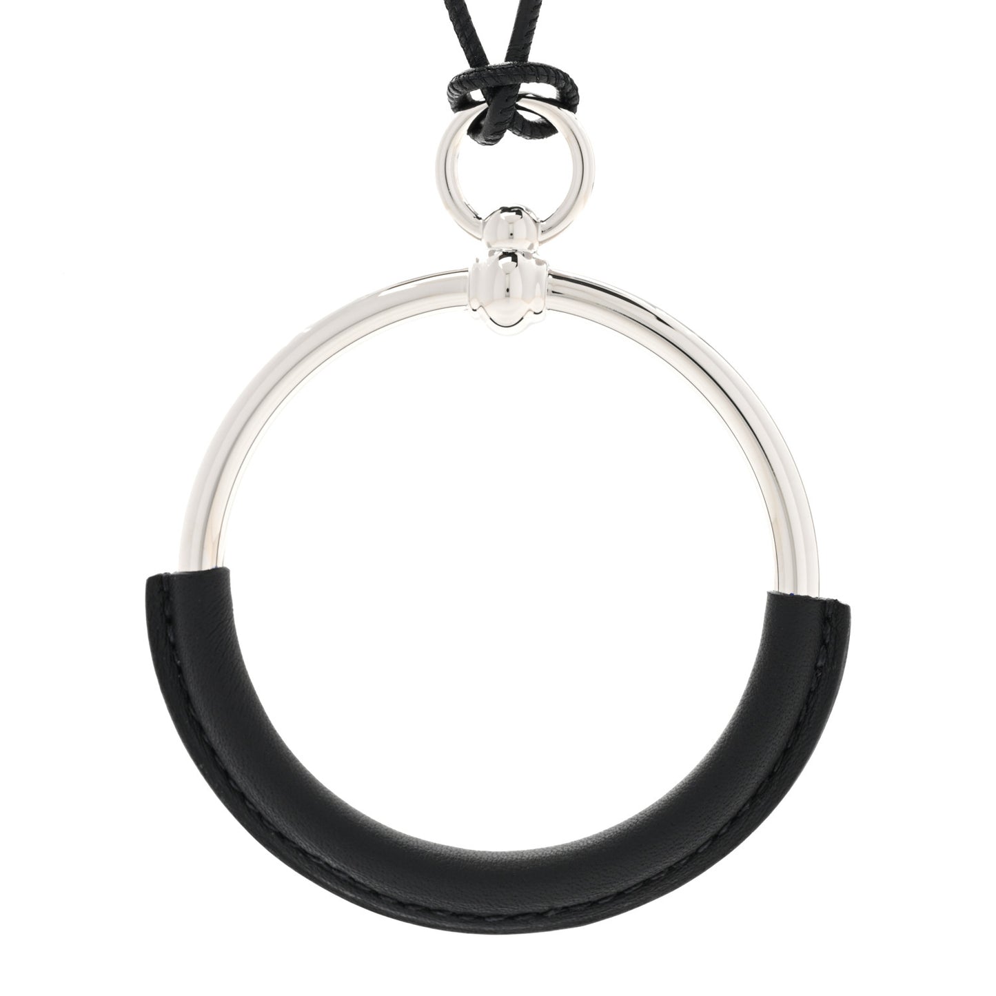 Swift Grand Loop Pendant Necklace Black