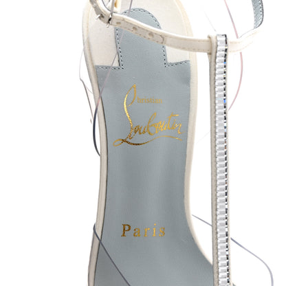 Christian Louboutin Kid PVC Crystal Nosy 85 Pumps 35 White 6 of 11