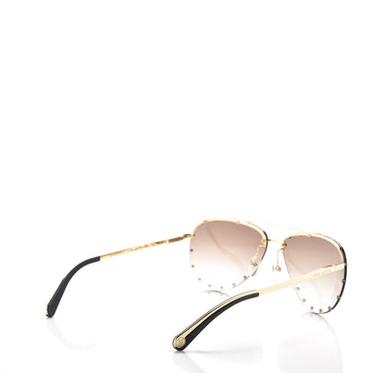 Louis Vuitton The Party Aviator Gradient Sunglasses Z0914U Brown 4 of 7