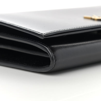 Saint Laurent Glossy Calfskin Monogram Chain Wallet Black 9 of 11