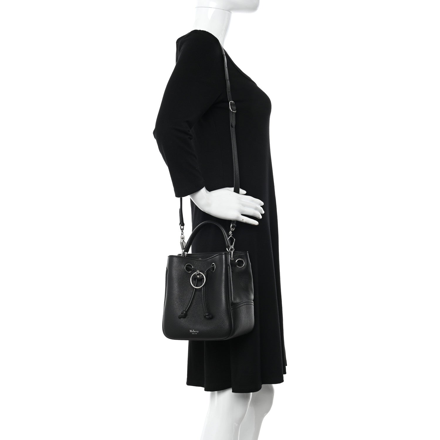 Mulberry Small Classic Grain Small Hampstead Black 2 of 9