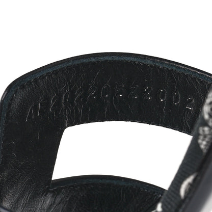 Hermes Calfskin Oasis Sandals 39 Black 6 of 9
