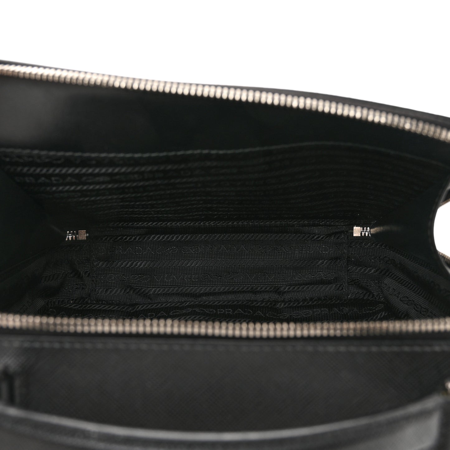 Saffiano Travel Medium Brique Crossbody Bag Black