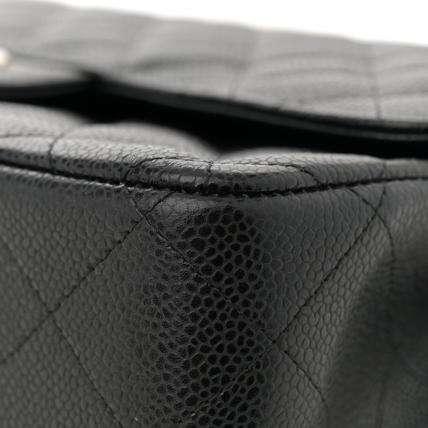 Chanel Caviar Quilted Jumbo Double Flap Black 11 of 11