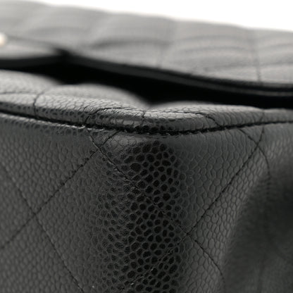 Chanel Caviar Quilted Jumbo Double Flap Black 11 of 11