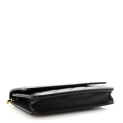 Chanel Caviar Quilted Wallet on Chain WOC Black 3 of 10