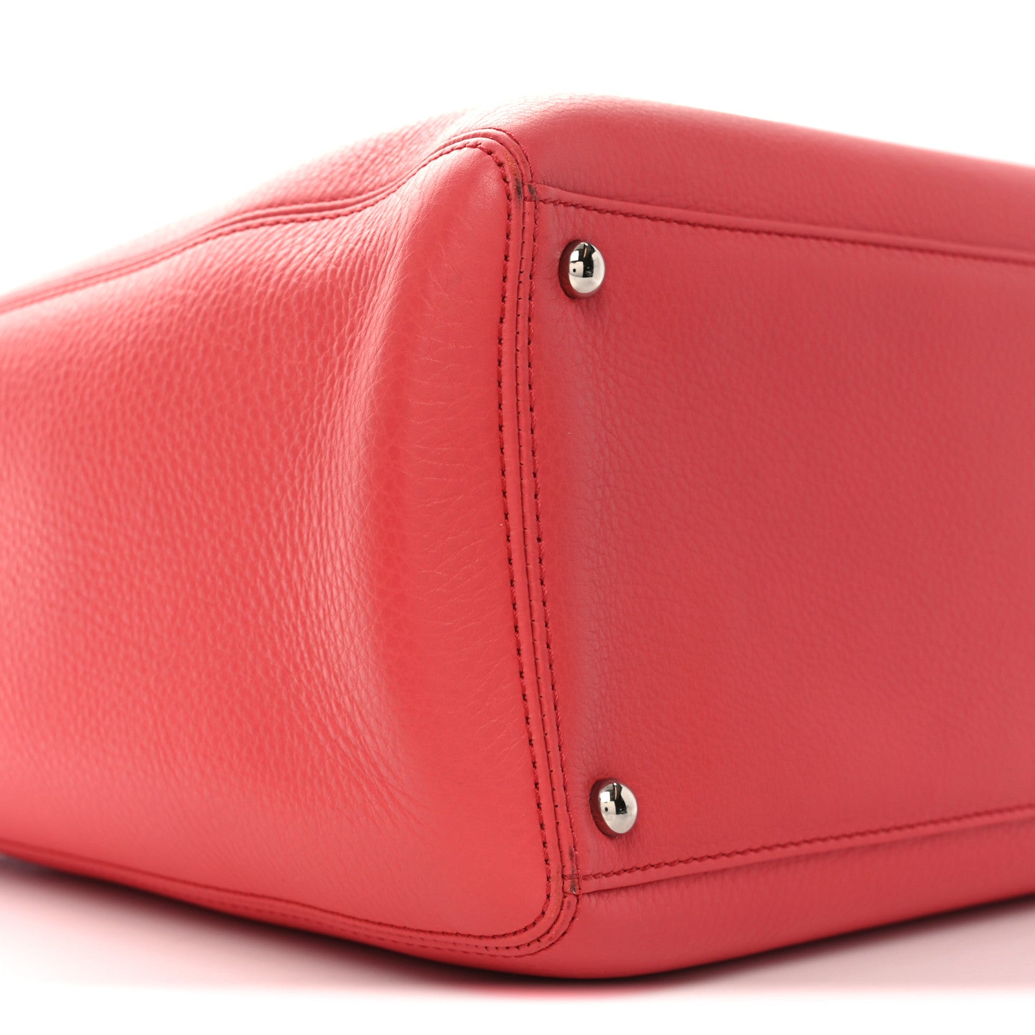 Chanel Calfskin Cerf Executive Shopper Tote Coral 9 of 10