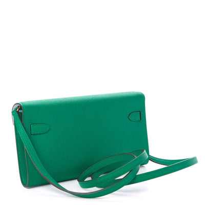 Hermes Epsom Kelly Wallet To Go Vert Jade Bleu Brume 2 of 10