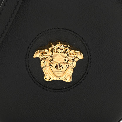 Versace Calfskin La Medusa Round Camera Bag Black 7 of 9
