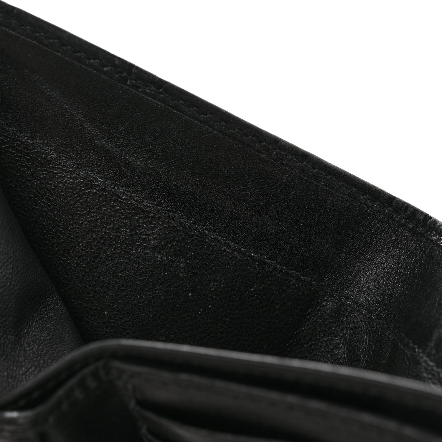 Gucci Guccissima Metal Bar French Flap Wallet Black 11 of 18