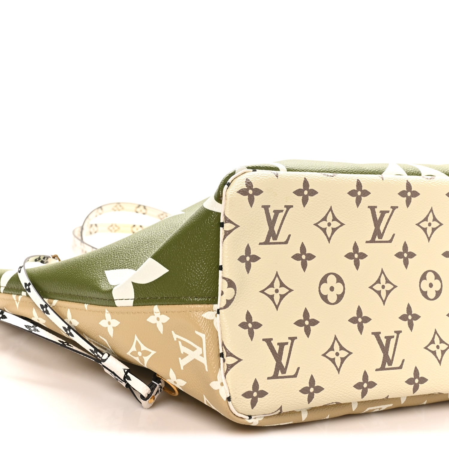 Louis Vuitton Monogram Giant Neverfull MM Kaki 8 of 10
